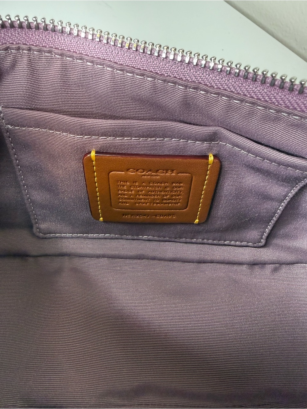 Coach Ashton Violet/Silver Bag - Picture 9 of 10